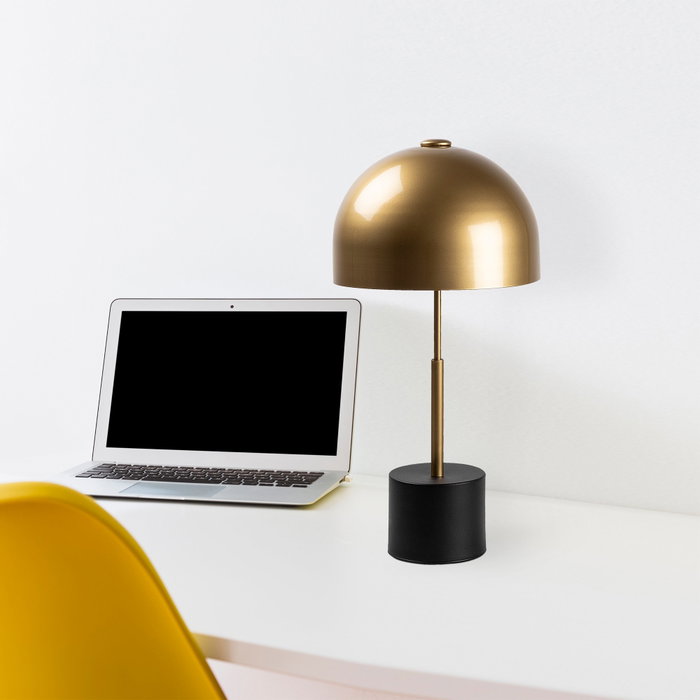 Opviq Lámpara de mesa Negro y Antiguo